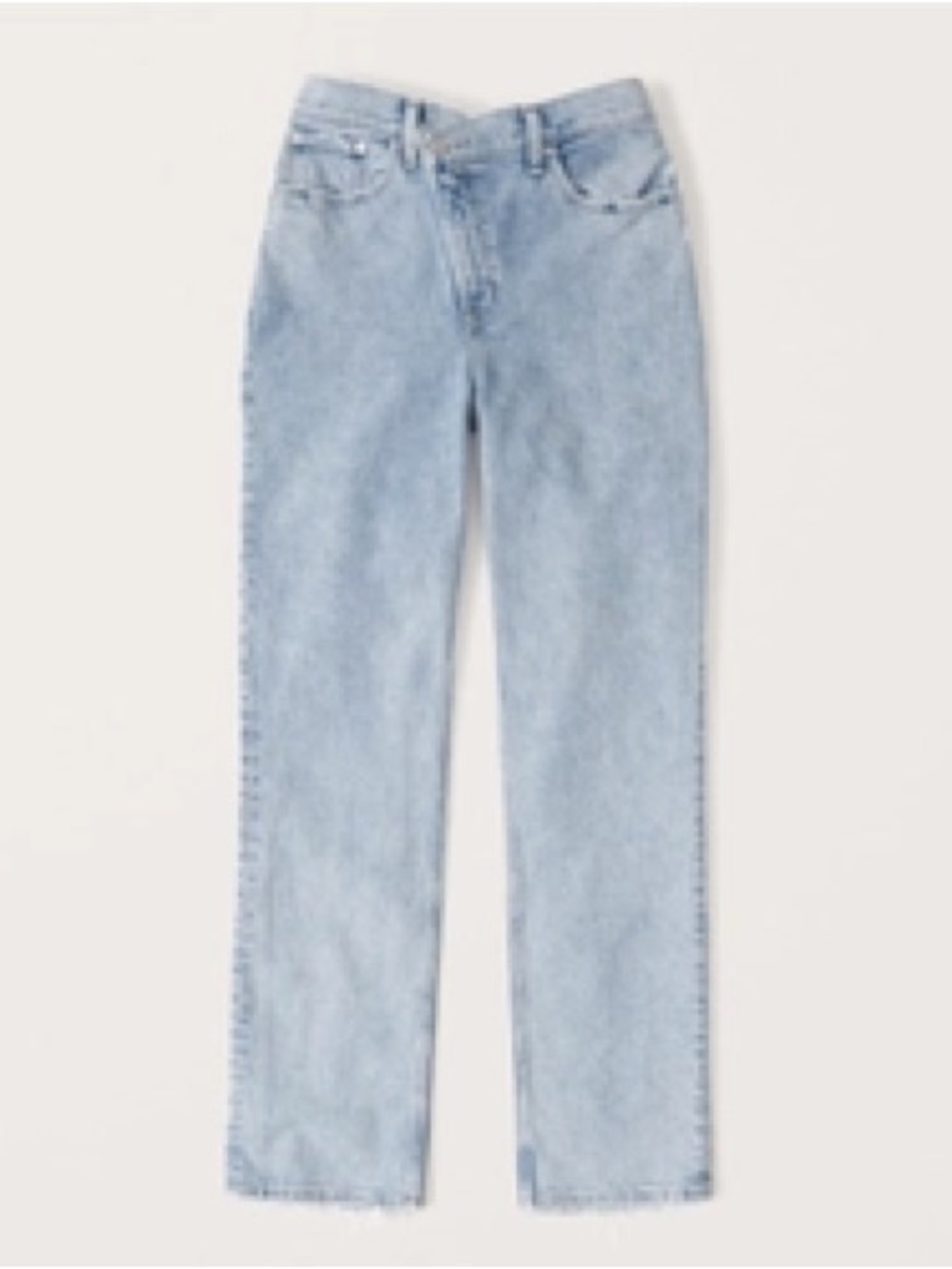 Abercrombie & Fitch Curve Love Ultra High Rise 90s Straight Jean